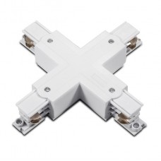 Σύνδεσμος Ράγας Σταυρός 4 Καλωδίων Λευκός 23-180